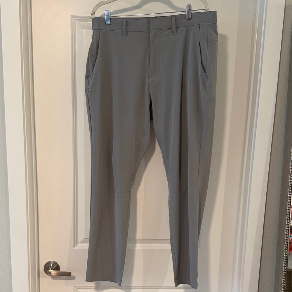 Fabletics Men's Gray Dress Trousers